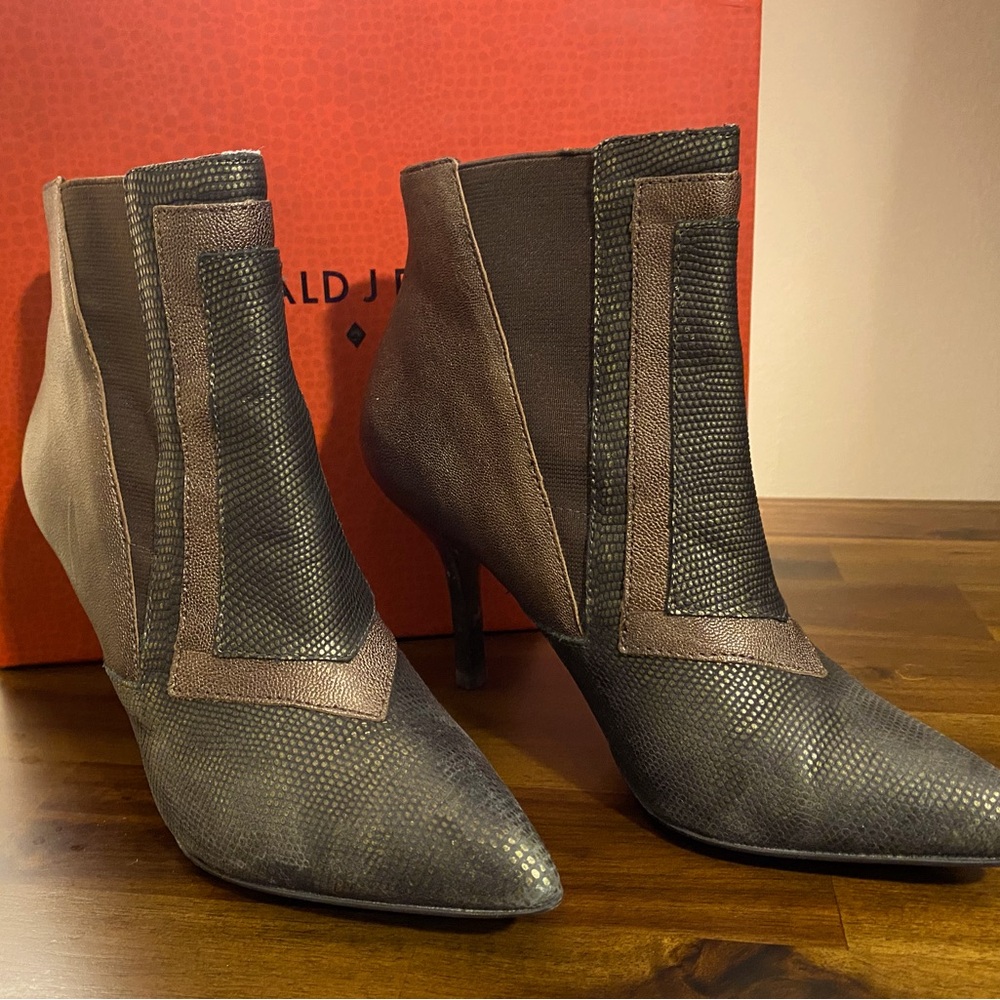 Donald Pliner Metallic Heel Boots